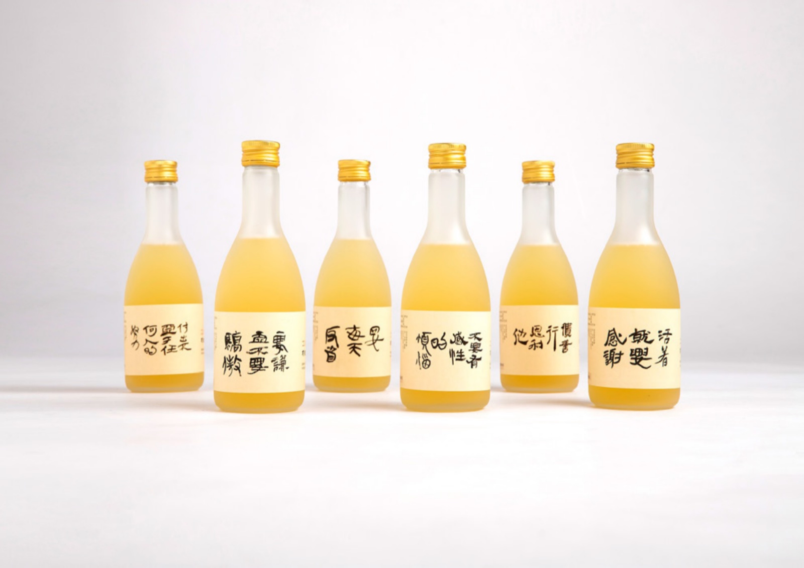 饮品瓶贴系列包装排列